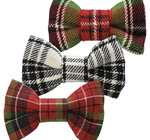 Pet Bow Tie Set of 3 | Plaid Medium