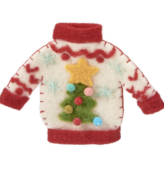 Ornament | Felt Christmas Tree Sweater