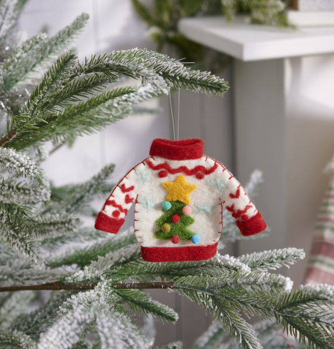 Ornament | Felt Christmas Tree Sweater