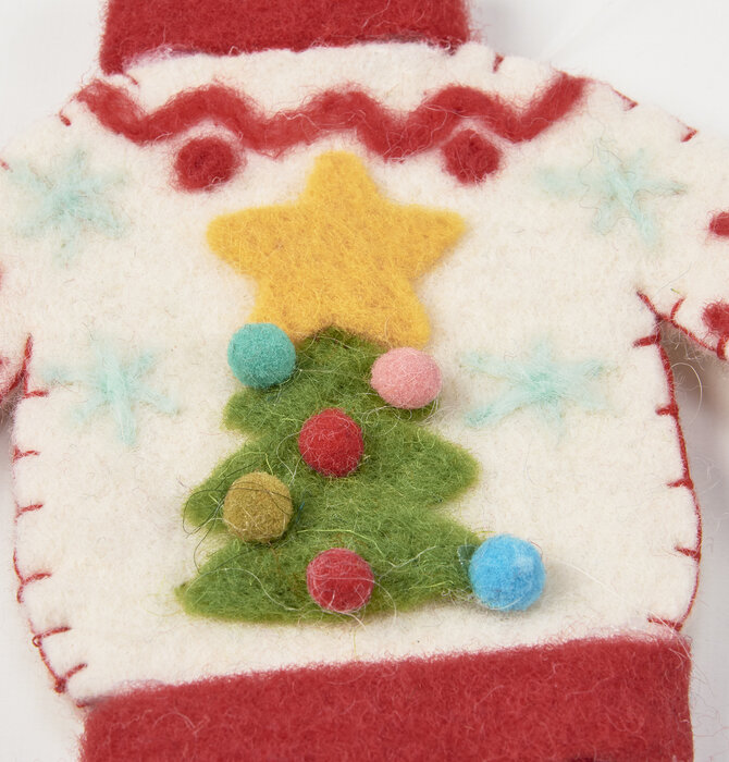 Ornament | Felt Christmas Tree Sweater