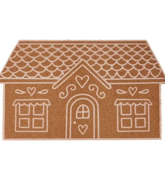 Rug | Faux Coir | Gingerbread House