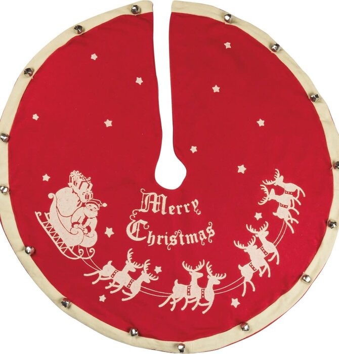 Tree Skirt | Vintage "Merry Christmas"