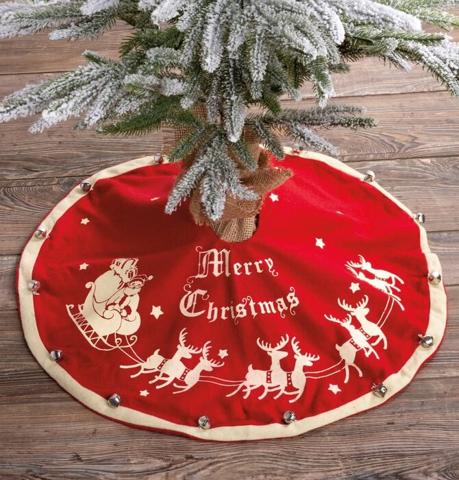 Tree Skirt | Vintage "Merry Christmas"