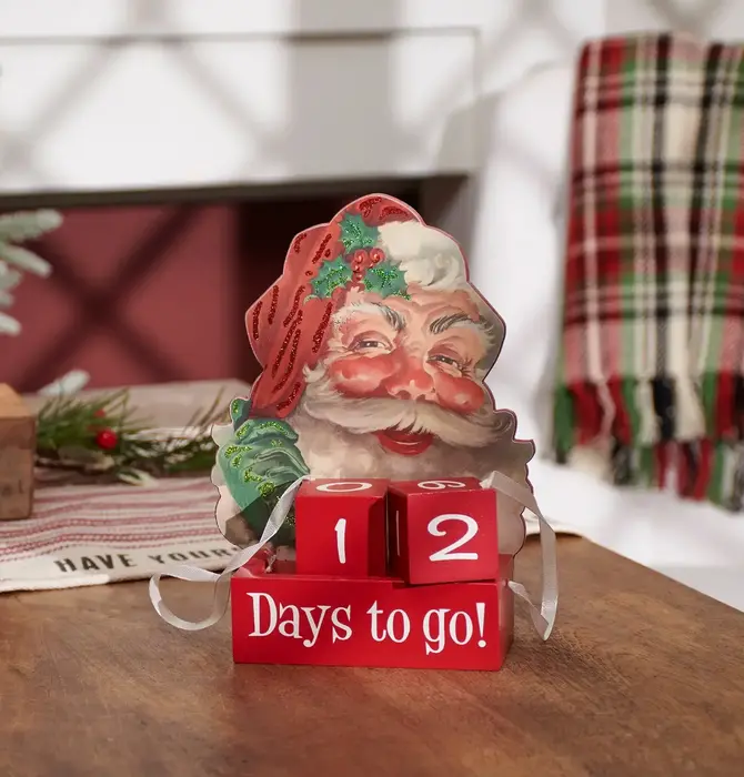 Advent Block Countdown | Santa "Days to Go"
