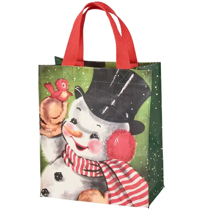 Bag | Daily Tote | Retro Snowman