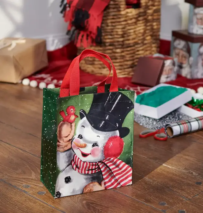 Bag | Daily Tote | Retro Snowman