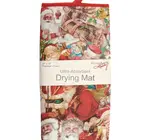 Drying Mat | Vintage Santas