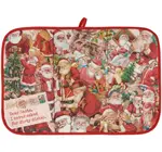 Drying Mat | Vintage Santas