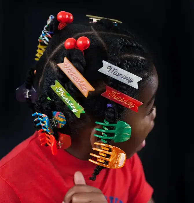 Hair Clip Set | Days of the Week