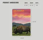 Postcard | Wood | Bison Sunset