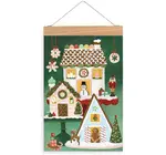 Wall Calendar | Christmas Countdown | Gingerbread Village