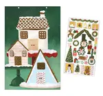 Wall Calendar | Christmas Countdown | Gingerbread Village