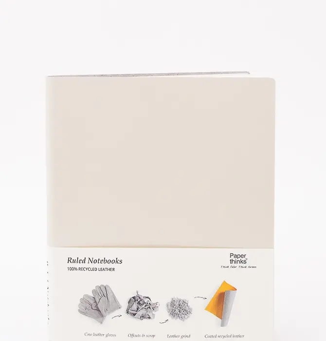 Notebook | Recycled Leather | XL Ruled