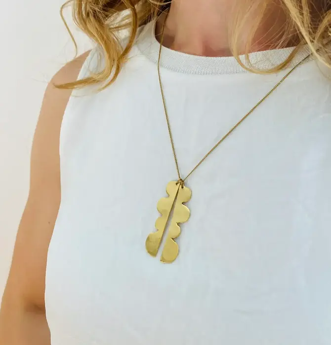 Necklace | Reflected Hills | Gold Plated