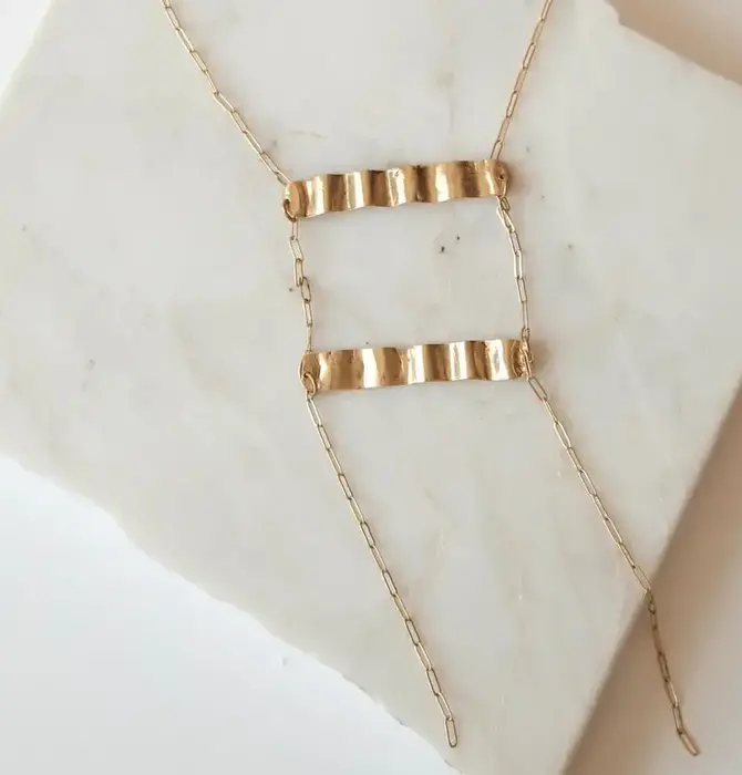 Necklace | Wave Ladder | Gold Plated