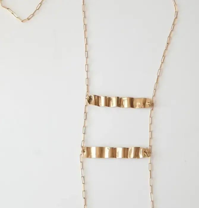 Necklace | Wave Ladder | Gold Plated