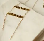 Necklace | Wave Ladder | Gold Plated