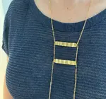 Necklace | Wave Ladder | Gold Plated