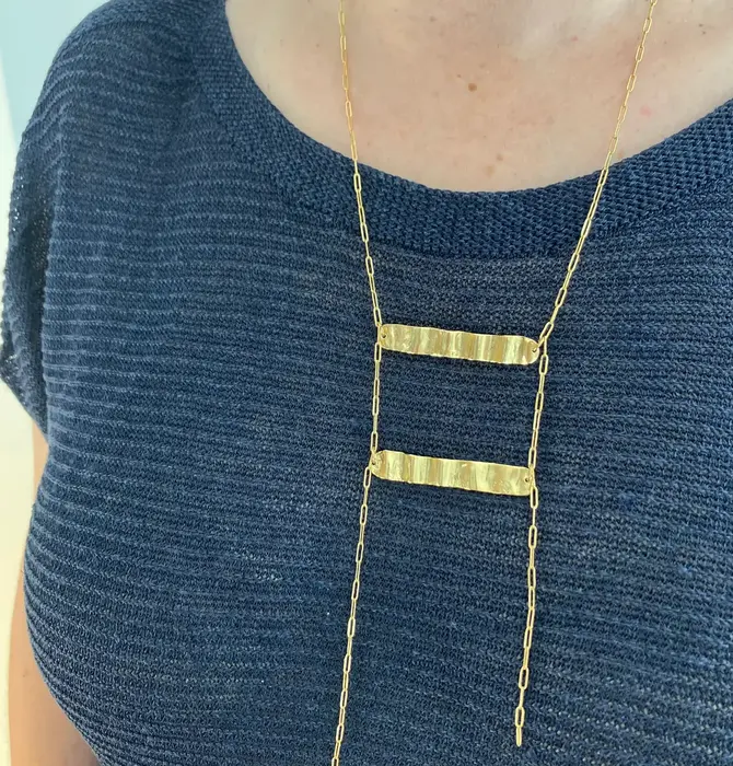 Necklace | Wave Ladder | Gold Plated