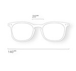 Glasses Readers | #E Trapezoid | Ceramic Beige