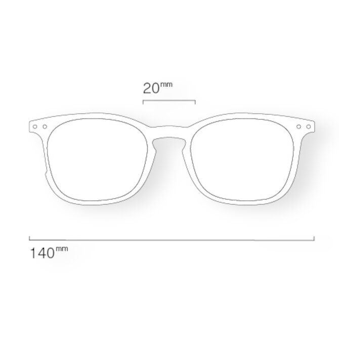 Glasses Readers | #E Trapezoid | Ceramic Beige