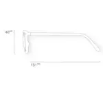 Glasses Readers | #E Trapezoid | Ceramic Beige