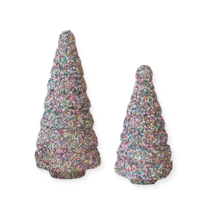 Tree | Glass | Multi-Color Sequins
