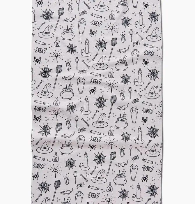 Tea Towel | Microfiber Halloween | Magic White