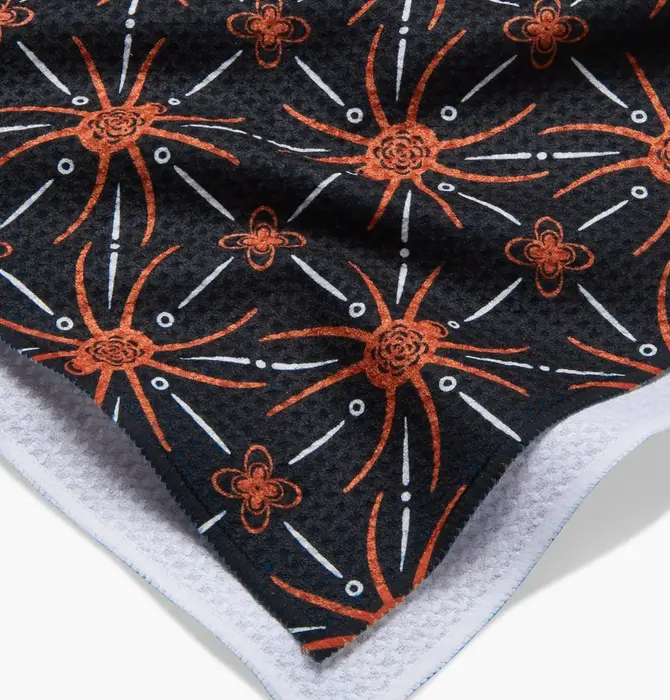 Tea Towel | Microfiber Halloween | Spider Geometric