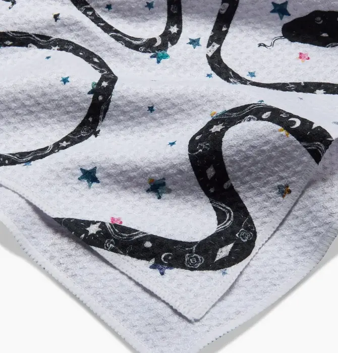 Tea Towel | Microfiber | Cosmic Snakes