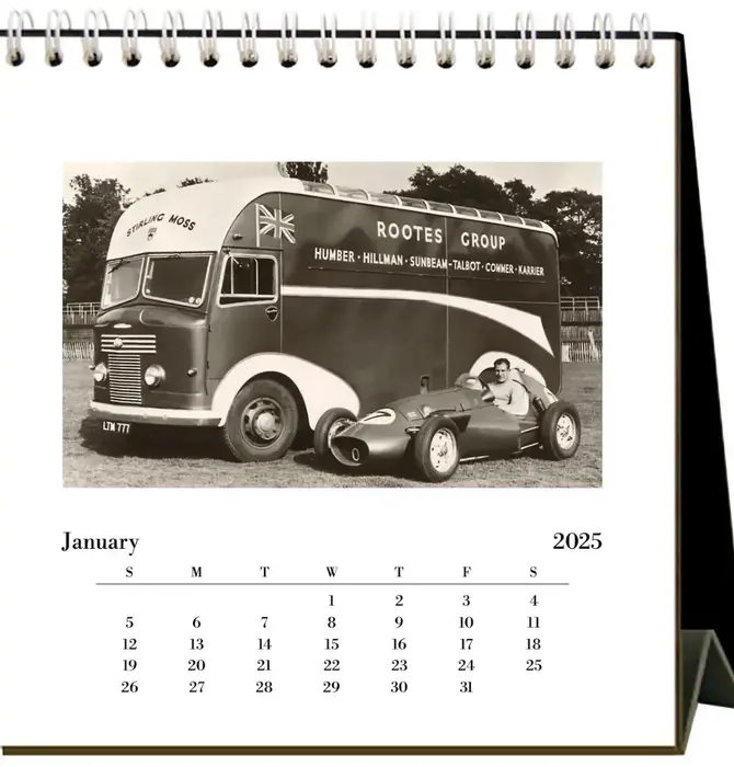 Desk Calendar | 2025 | Sports Cars