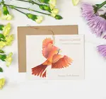 Ornament + Notecard | Bronze | Cardinal
