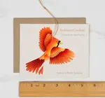 Ornament + Notecard | Bronze | Cardinal