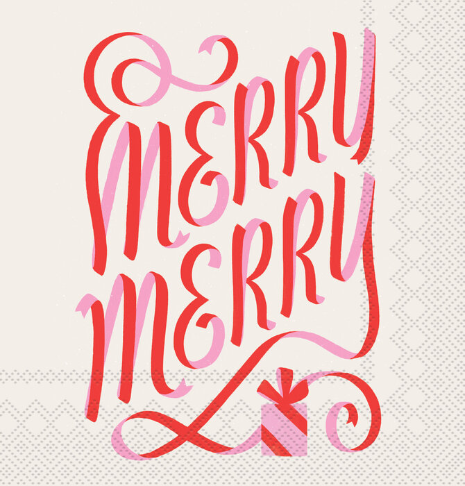 Napkins | Holiday Cocktail | Merry Merry