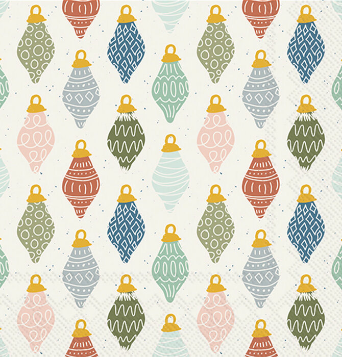 Napkins | Holiday Cocktail | Boho Ornaments