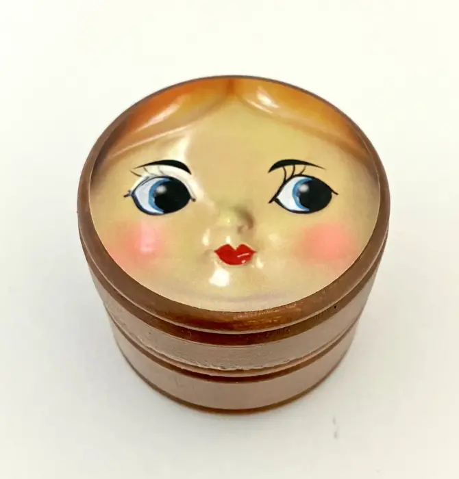 Container | Wooden | Doll Face