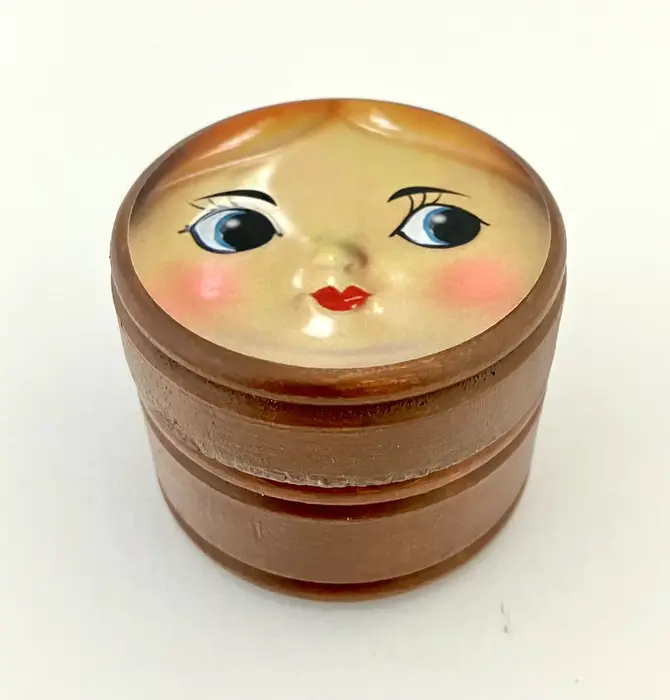 Container | Wooden | Doll Face