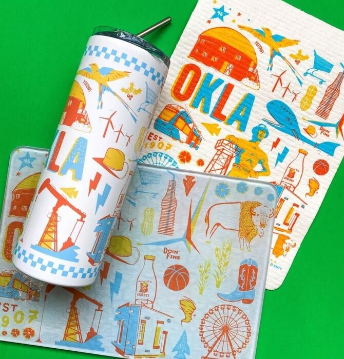 Hydro Dish Cloth | Oklahoma Icons