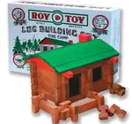 Toy | Log Building Set | 1930's Original Camp