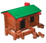 Toy | Log Building Set | 1930's Original Camp