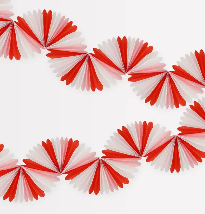 Garland | Giant Candy Cane Stripe Honeycomb