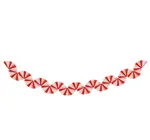 Garland | Giant Candy Cane Stripe Honeycomb