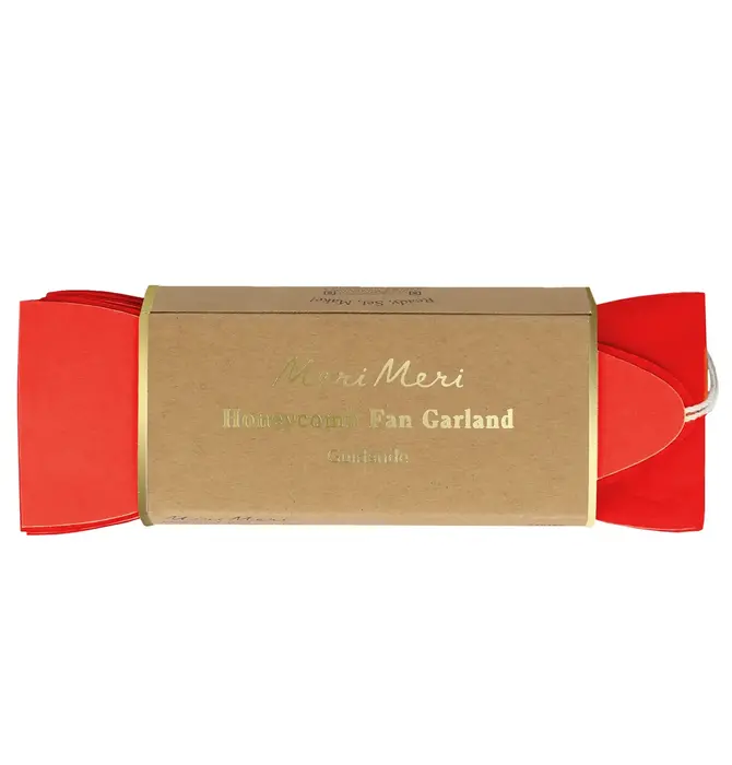 Garland | Giant Candy Cane Stripe Honeycomb