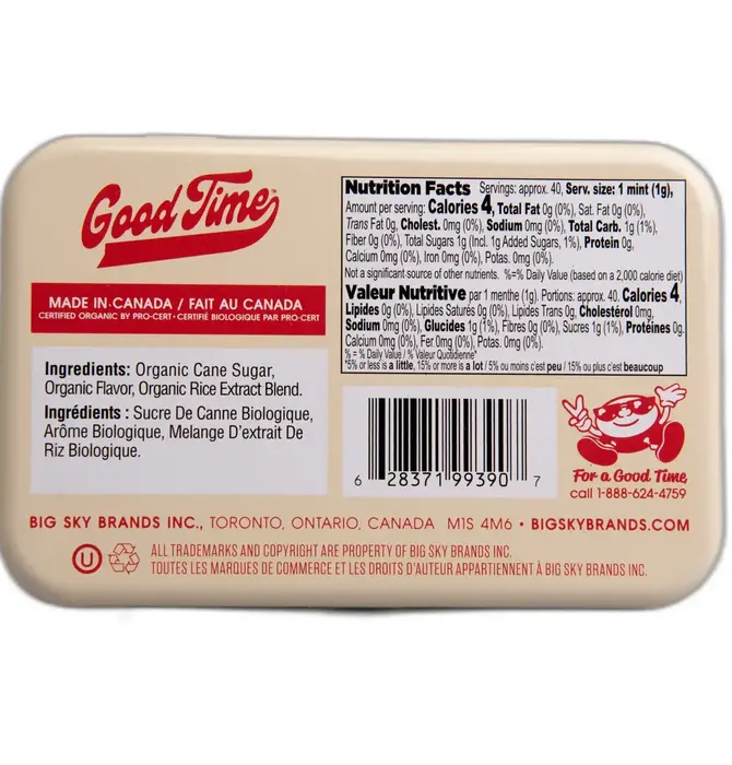Candy | Organic Mints | Good Time