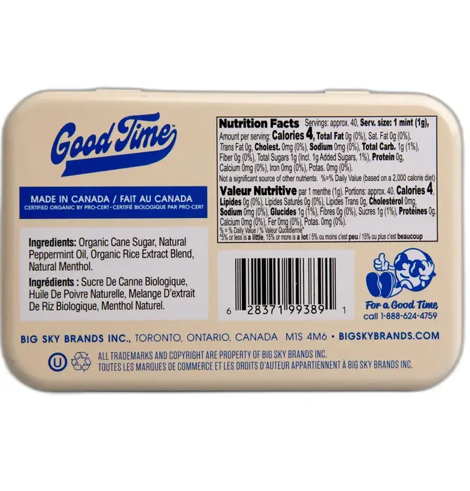 Candy | Organic Mints | Good Time