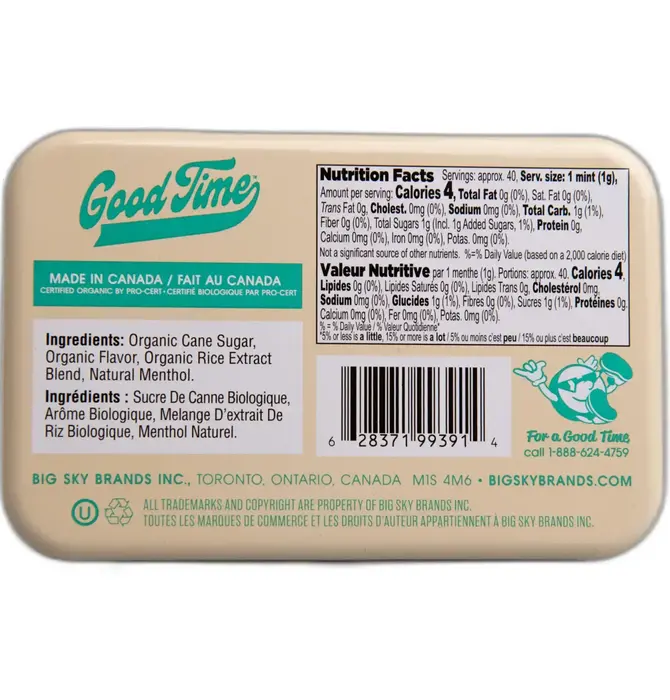 Candy | Organic Mints | Good Time