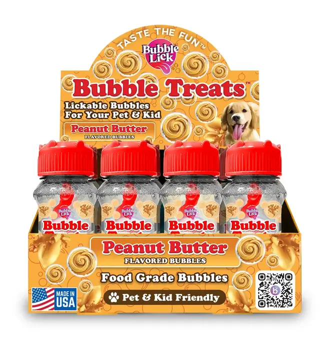 Flavored Bubbles | BubbleLick | Peanut Butter Swirl
