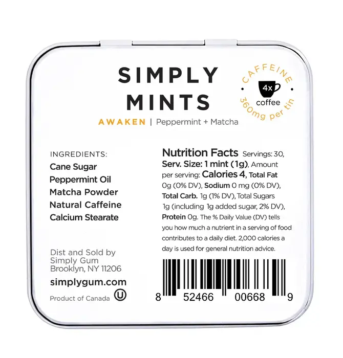 Candy | Simply Mints Awaken | Peppermint Matcha