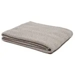 Blanket | Eco Throw | Herringbone | Hemp/Milk