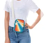 Bag | Mini Brick Crossbody Recycled | Retro Rainbow